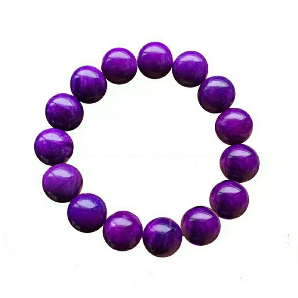 Royal Purple Sugilite Bracelet & Pendant — Natural South African Stone